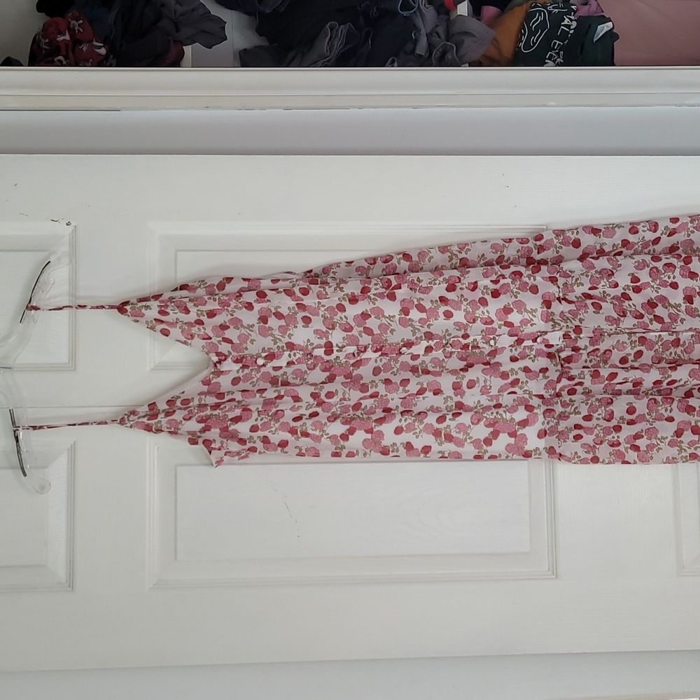 Summer rose pattern dress